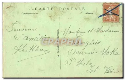 Wieża Świętego Jakuba — Paryż — A.P. n°124 — Rewers