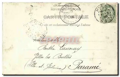 Paris — Panorama tirado da Étoile — (8 de fevereiro de 1902) — Dammay, Brest — Verso