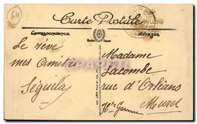 Biarritz — Avenue en Plein de la Liberté — Selecta — Achterkant