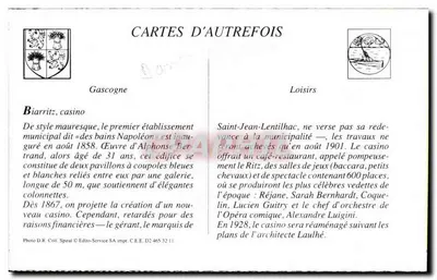 REPRODUZIONE Biarritz La spiaggia e il casinò municipale — Verso