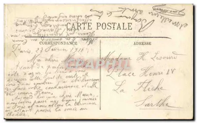 Parijs — La Place de la Bastille — LL — Achterkant