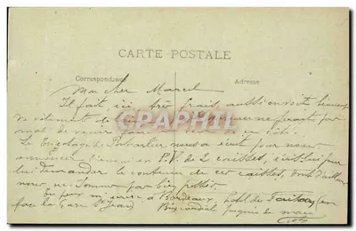 Lourdes — O Castelo Forte — As Pirineus — Verso