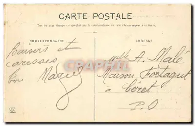 Le Rousbillon — Castillet po zburzeniu murów obrony — Fototypia Labouche, Perpignan — Rewers