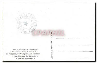 Widok na Wierzchołki Espada, Campana, Pountou i lodowce Néouvielle — Trasy Tourmalet — APA — Rewers