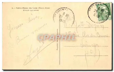 Nossa Senhora do Laus — Altos-Alpes — Propriedade dos Dominicanos — Verso