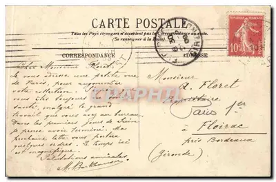 PARIS (1er) — Avenue de l'Opéra — LL. — Wydawca LL, nr 1259 — Rewers