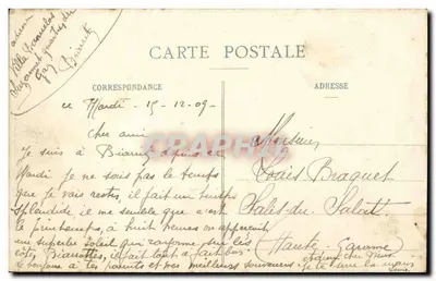 Biarritz Pittoresque — La Flota en Biarritz - En el Rocher de la Vierge - N° 19 — Edición A. Simons, Cliché L. Rufin — Reverso