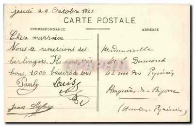 Orthez — Torre de Moncade — H. Carrache editor - Pau — Verso