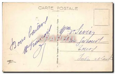 Vichy — O Antigo Parque — Edição La Cigogee — Verso