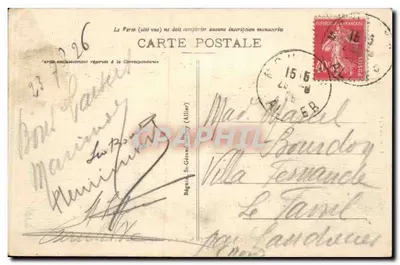 Arredores de Vicby - CUSSET - A Pedreira - A Cachoeira do Gour Saillant — Livraria do Casino, n° 592 — Verso