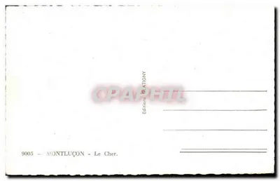 Montluçon — Le Cher — Editore: Editions Clatigny, n° 9005 — Verso