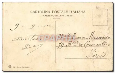 Genova - Panorama — editore B. & C., Zurigo, n°99 — Verso