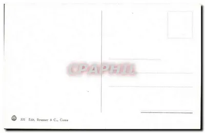 Villa Carlotta - Lago di Como — editor Brunner & C., n° 331 — Verso