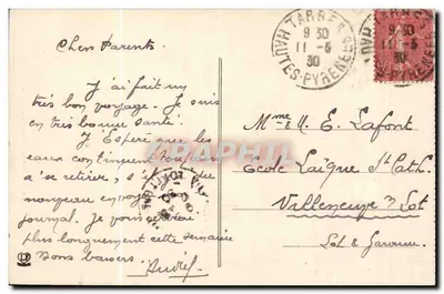 Tarbes — Katedra — Phototype Labouche frères, Toulouse, nr 78 — Rewers