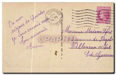 Tarbes — Vista Geral — LL.65 — CH. DES ARTS PHOTOMÉCANIQUES — Verso