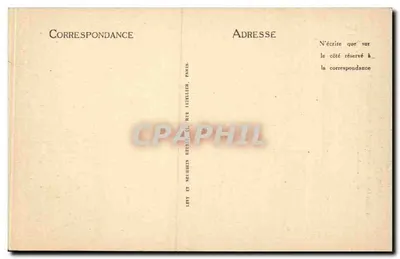Miraculana figura św. Anny — D'Auray — seria 65 — wydawca Levé i Neudien — Rewers