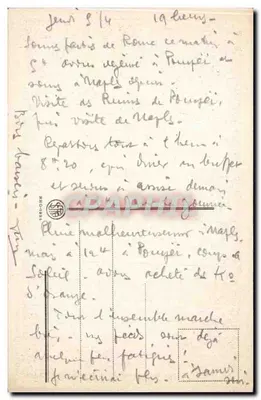 नैपोली - पैनोरमा — शहर और वेसुवियस का दृश्य — अज्ञात एडिटर — पीछे
