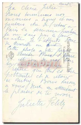 Wenecja — Plac św. Marka — para z gołąbiami — Kartka pocztowa n° 7046 — Rewers