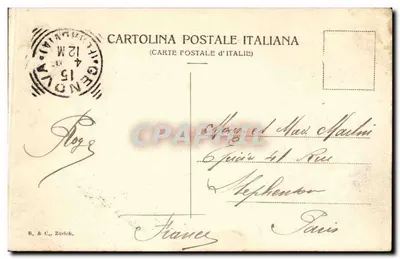 Genova - Stazione Brignole — editore B. & C., Zurigo — Verso