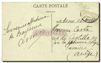 Bayonne - Het Oude Kasteel — Fototipie Marcel Delflay, Bordeaux, n°3 — Achterkant
