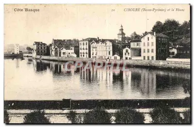 Ciboure (Basses-Pyrénées) e a Rhune — vista do porto — editor não identificado, n° de série 10