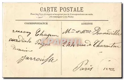 Biarritz — Der Leuchtturm — LL. — 107 — Rückseite