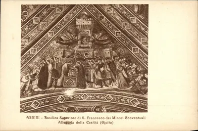 Assisi - Basílica Superior de S. Francisco dos Conventuais Menores - Alegoria da Castidade (Giotto)