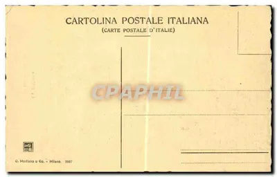 La Tribuna - Galeria Uffizi - Florenca — wydawca G. Modiano & Co. n° 9987 — Rewers