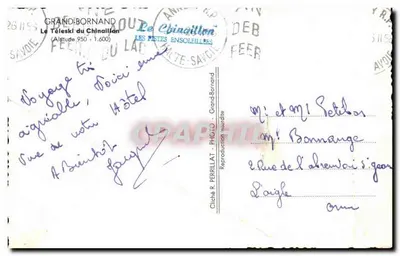 O Louro Branco — Bar-Restaurante — Grand-Bornand — Verso