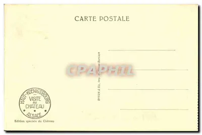 Haut-Königsbourg — Widok z Wielkiego Bastionu — seria 712, wydanie specjalne zamku — Rewers
