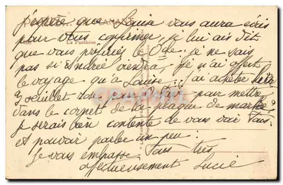 Panteon — Paryż — Wydawca L. Wydawca w Paryżu, nr 166 — Rewers
