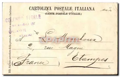 Lago Maggiore — Panorama di Maina — Graph. Ges., Berlin — Edit. M. Leri, Laveno, n°39 — Verso