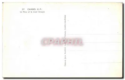 A Nive e o monte Ursuya — Cambo-les-Bains, Pyrénées-Atlantiques — Edição Jean Barbé, Tabacues — Verso
