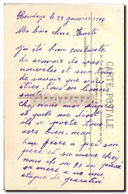 Hendaye — Ogólny widok, z Fontarabie — Wybrzeże Basque — Rewers