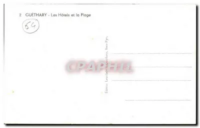 Guéthary - Hotele i plaża — Wydawnictwo Lantilade, Bessèges-Pyrénées — Rewers