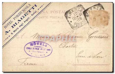 Assis — Tumba de São Francisco — Alterucco, série 1890 — Verso