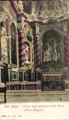 San Remo - Igreja da Madonna della Costa - Altar Maior — G.P.M. n° 00262