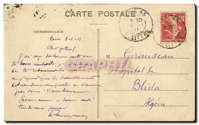 Domek Invalidów — Paryż (7e) — J.H. n°97 — Rewers