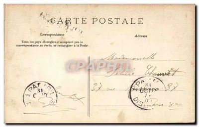Fontainebleau — Pałac Maintenon i Katedra św. Saturnina — E. L. D. Edit. Siran — Rewers