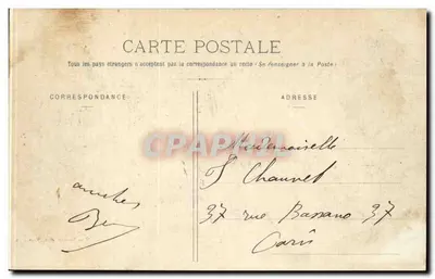 Samochód używany przez cara Nikodema II w 1897 i króla Włoch w 1903 — Muzeum Samochodów, Versailles — Pani Moreau, wyd. — Rewers