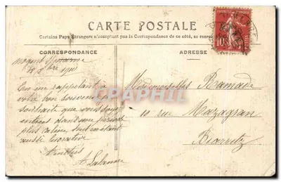 A Costa de Prata — Hendaye — Vista de Fontarable — P. L. Edição especial do Hendayais — Verso