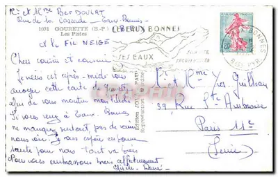 Les Pistes — Gourette (B.P.) — Wydawnictwo Reprodukcji — seria 11 — Rewers