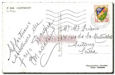 A Praia — Guethary — Lavielle Editora — Verso
