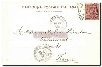 Monument do Chrystofa Kolumba — Genova — Wydawca E.V. Via Brera 18 - Milano — Rewers