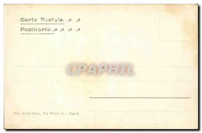 NAPOLI — Widok z Nowej Ulicy — Wyd. Carlo Cotini — Rewers