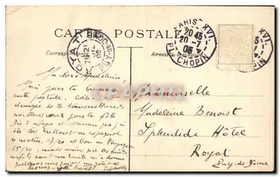 Rzym — Le Dominiquin: Ostatnia Komunia Świętego Jerzego. (Watykan.) — Wydawca: B. STEVAN, Drukarnia PARIS. — Rewers
