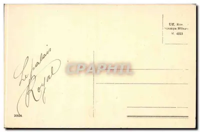 Napoli - Palazzo Reale — widok z pałacu z tramwajem i pieszymi — Uff. Rev. Stampa Milano N. 4023 — Rewers