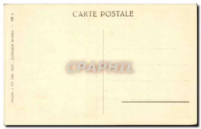 Ensisheim — Pousada da Coroa — Braun & Cie, Dornach — Verso