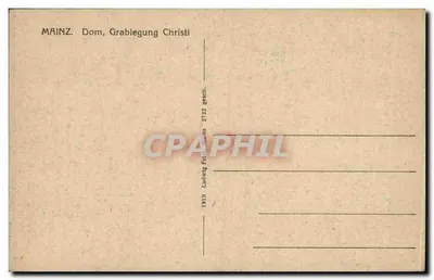 Mainz, Katedra, Grobowiec Chrystusa — Ludwig Feldmann, n° 2722 — Rewers