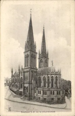 Basílica N.-D. de la DÉLIVRANDE — vista do edifício — editor C. L. (impressor) n° 123